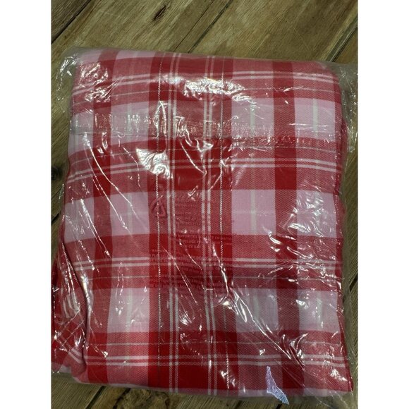 Victorias Secret XL Cotton Pajama Pants Pink Christmas Stripe Cabin Lounge NEW - Picture 10 of 14